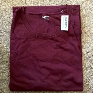NWT Old Navy wine colored Tshirt xxxl tall